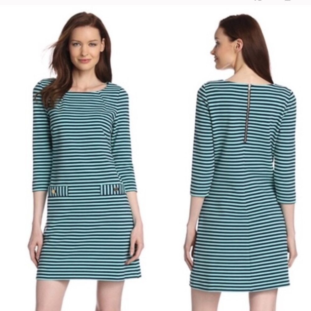 Lilly Pulitzer Charlene Blue Striped Shift Dress